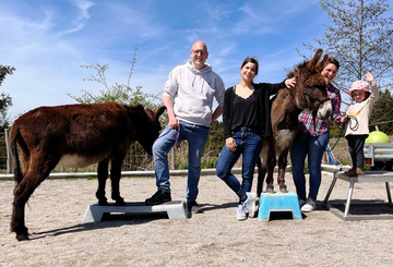 Auf der Eselfarm mit Schauspielerin Annika Preil