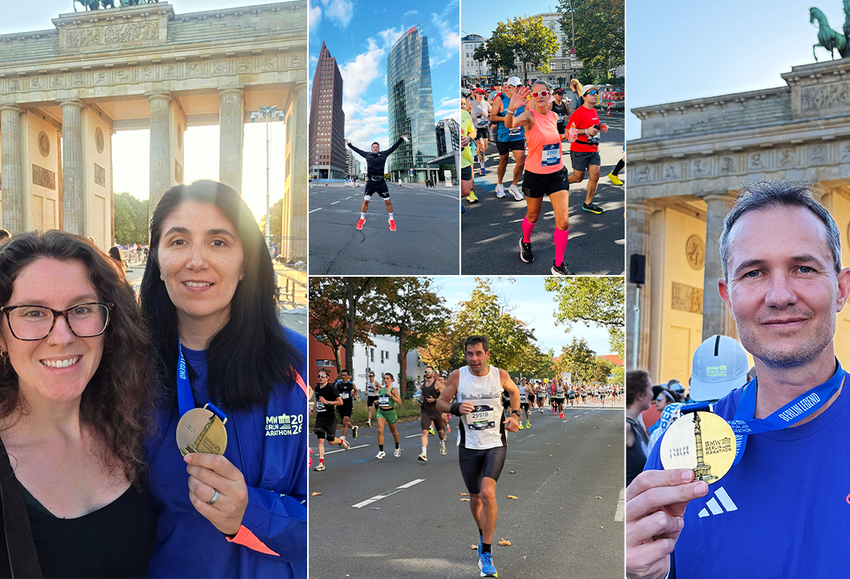 Auktionsgewinner aus aller Welt beim Berlin-Marathon