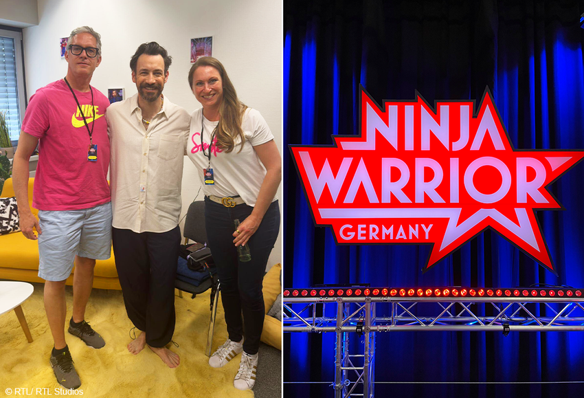 Backstage beim großen Ninja Warrior Finale mit dem Moderator Jan Köppen!