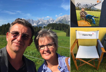 Hans Sigl beim TV-Dreh getroffen Hans Sigl beim TV-Dreh getroffen