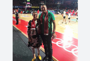 Direkt am Spielfeldrand beim Basketball Bundesliga-Finale Direkt am Spielfeldrand beim Basketball Bundesliga-Finale