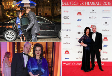 Sandra und ihr Mann beim Deutschen Filmball Sandra und ihr Mann beim Deutschen Filmball