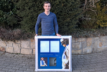 Michael Jackson Fan freut sich über Kunstwerk! Michael Jackson Fan freut sich über Kunstwerk!