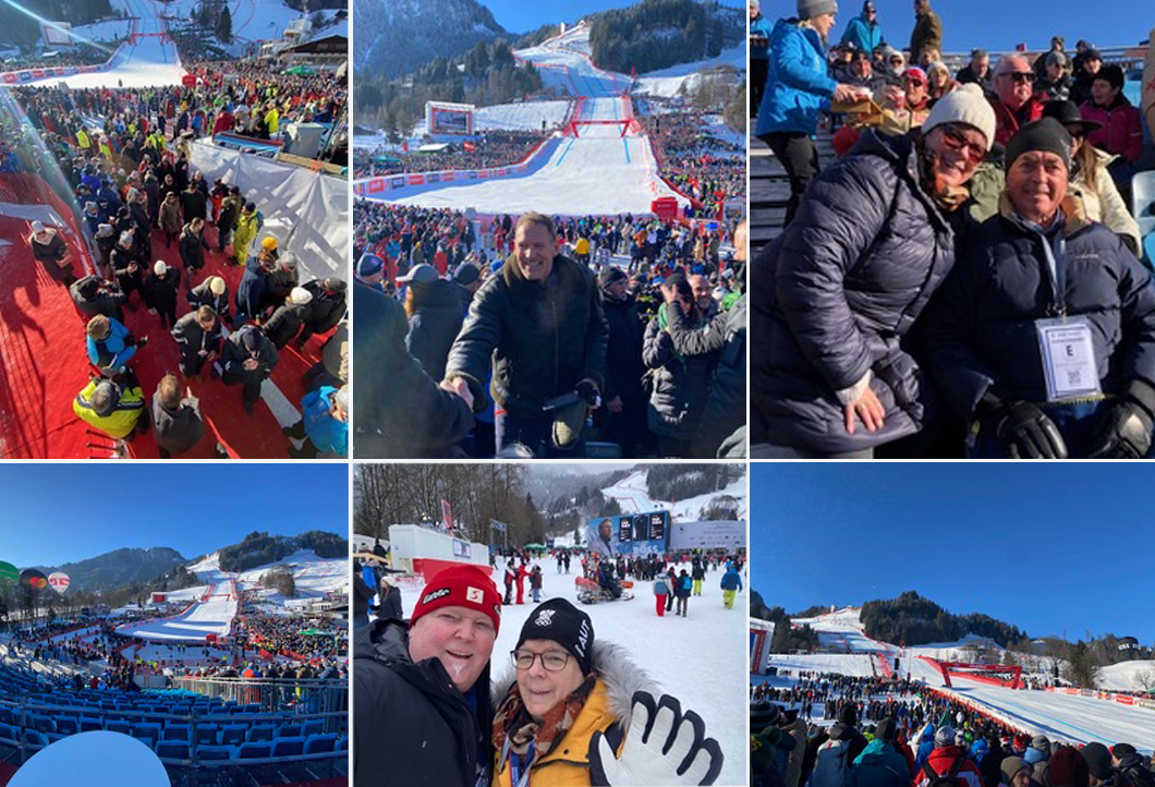 Mit den Hollywood-Stars beim Hahnenkammrennen Mit den Hollywood-Stars beim Hahnenkammrennen