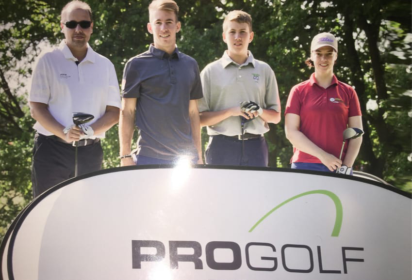 Mit den Profis auf einem ProAm Golfturnier gespielt Mit den Profis auf einem ProAm Golfturnier gespielt