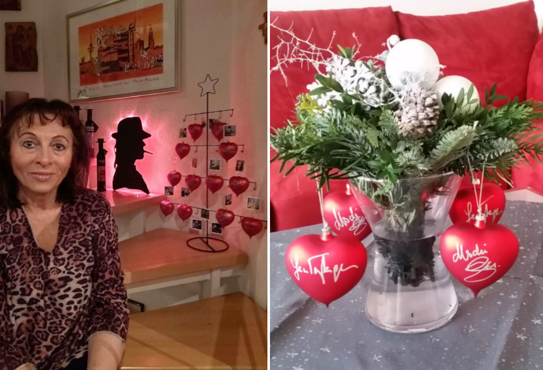 Celebrity baubles in the Christmas tree