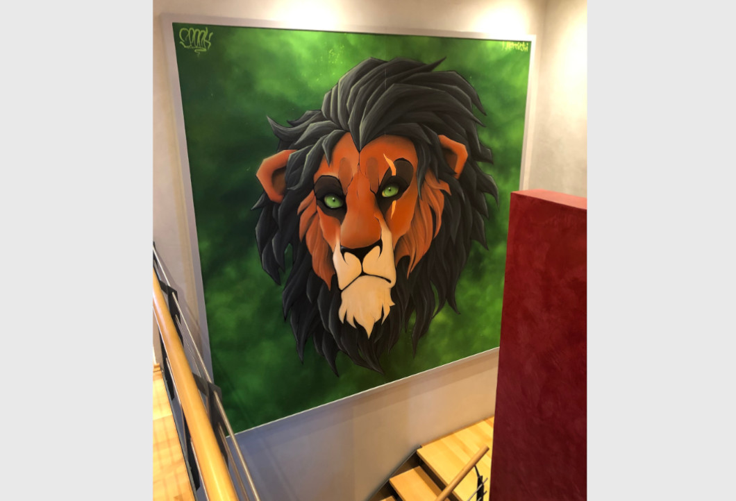 Riesiges Graffiti wird zum Hingucker Riesiges Graffiti wird zum Hingucker