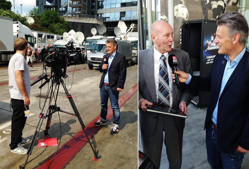 Sky-Reporter Lymberopoulos getroffen Sky-Reporter Lymberopoulos getroffen