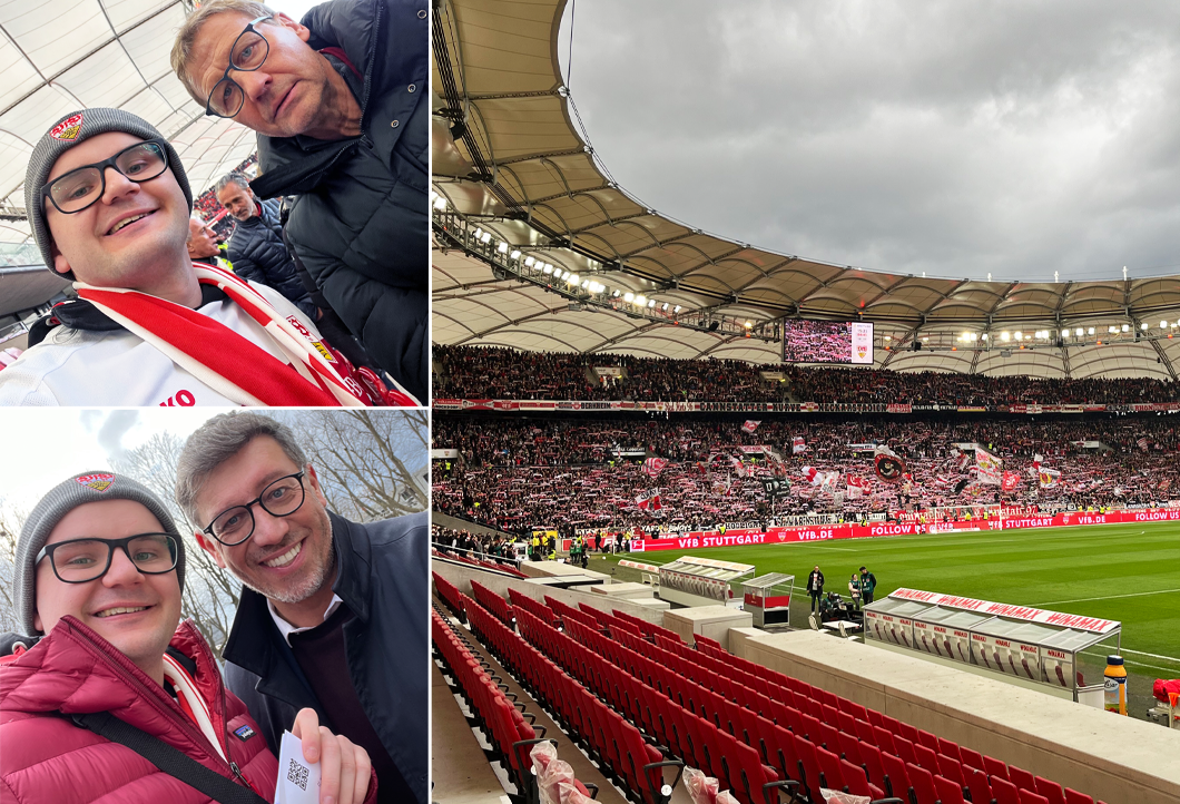 Unser Bieter traf die VfB-Stars beim Spiel gegen Mainz! Unser Bieter traf die VfB-Stars beim Spiel gegen Mainz!