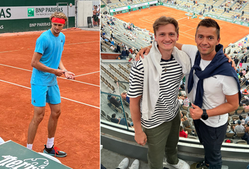 Unsere Auktionsgewinner hautnah beim Halbfinale der French Open! Unsere Auktionsgewinner hautnah beim Halbfinale der French Open!