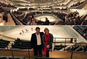 Arndt und seine Frau in der Elbphilharmonie Arndt und seine Frau in der Elbphilharmonie