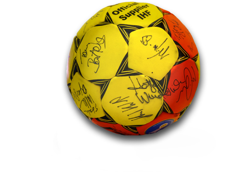  Signierter Handball 