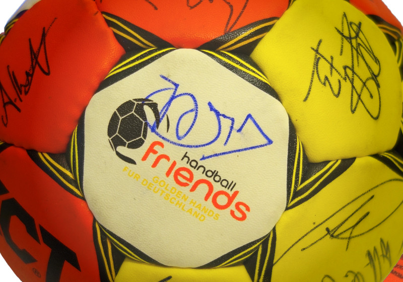  Signierter Handball 