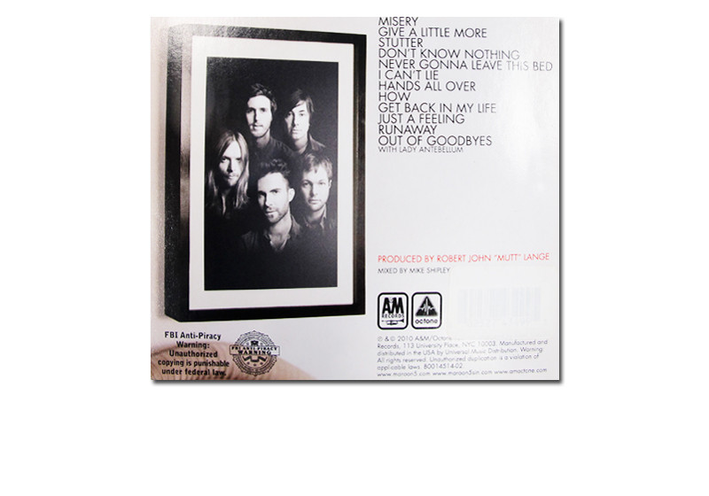  Signiertes Maroon 5-Album 