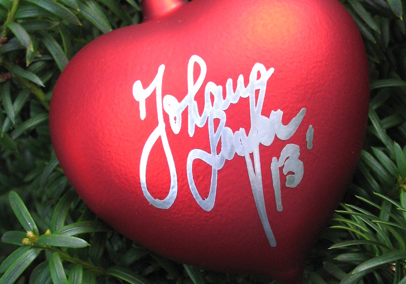 Weihnachtsschmuck - signiert von Johann Lafer