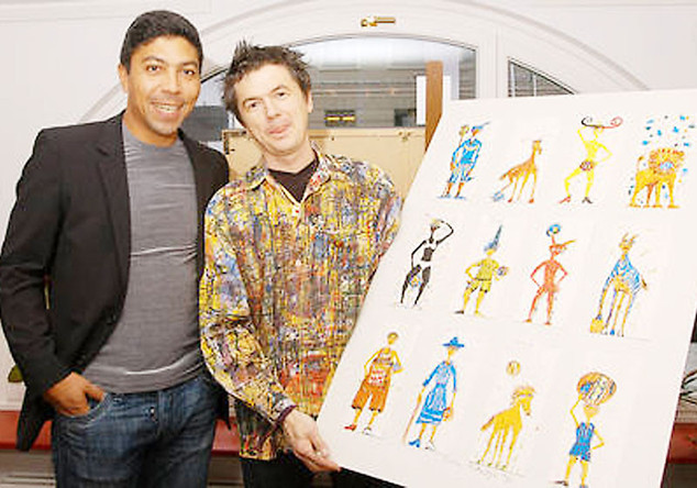 Giovane Elber und Thitz präsentieren die einzigartigen Tütengemälde