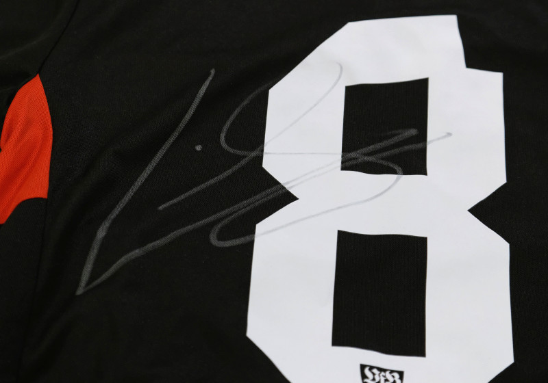 Matchvorbereitetes Trikot von Leitner