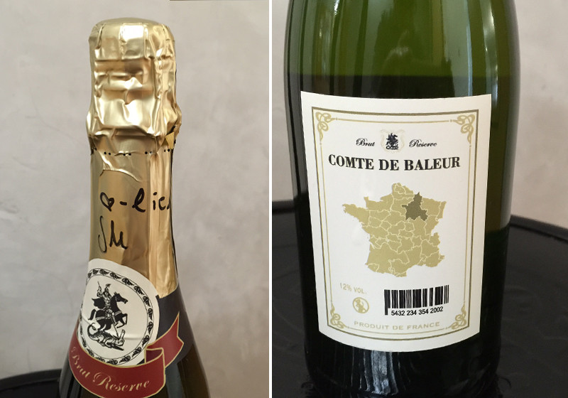  Signierter Champagner 