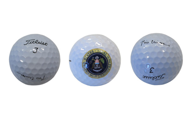Golfbälle von Bill Clinton