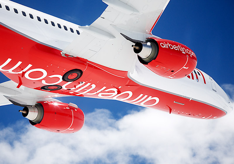 Der Flug geht mit airberlin von Düsseldorf direkt auf die Sonneninsel am Camp de Mar