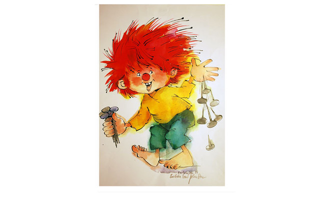 Limitiert und von Barbara von Johnson signiert: Pumuckl-Druck 