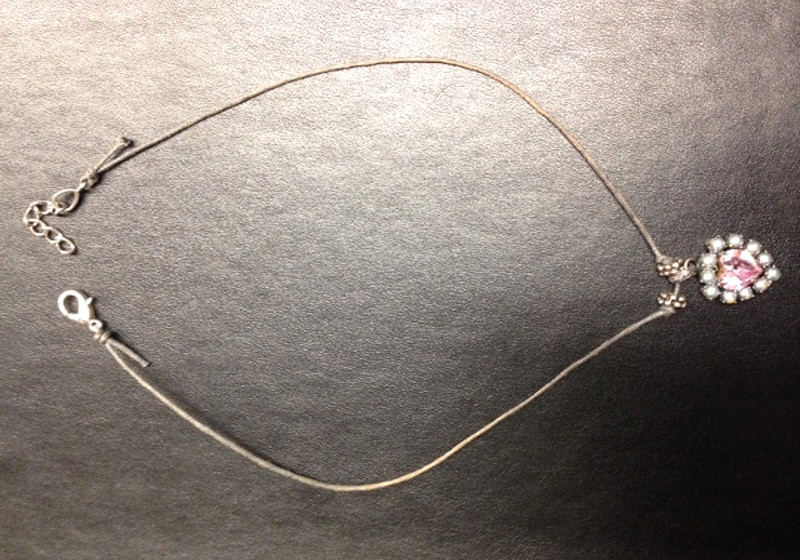  Sonjas rosa Herzkette 