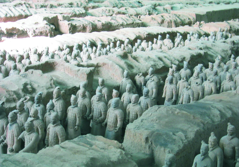 An Tag 10 besuchen Sie die Terrakotta-Armee