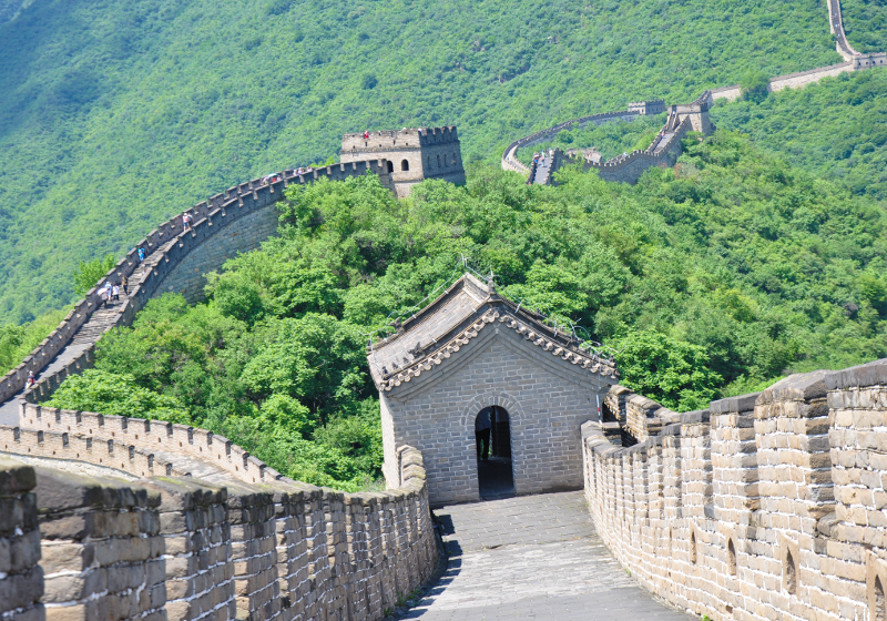 An Tag 12 Fahrt zur Großen Mauer