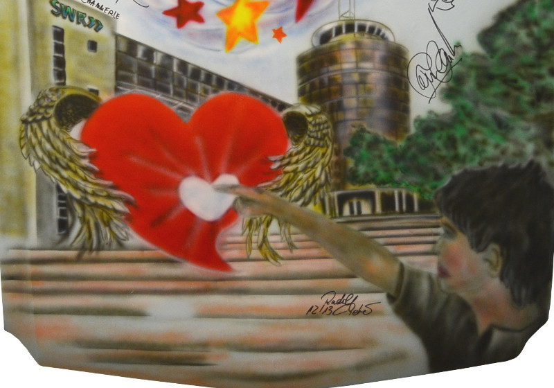 Original Mustang-Motorhaube mit Airbrush