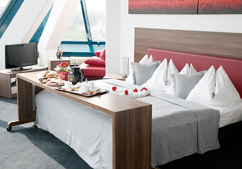 Die Pharaonen-Suite lädt zu einer romantischen Übernachtung ein