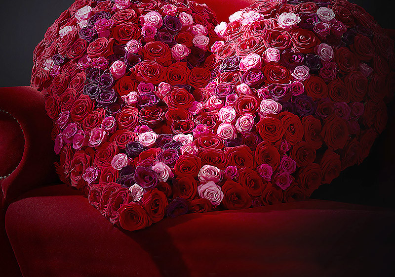  Rosenherz Valentinstag 