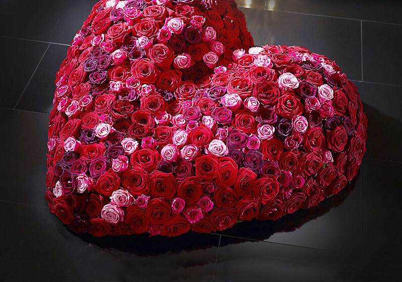  Rosenherz Valentinstag 