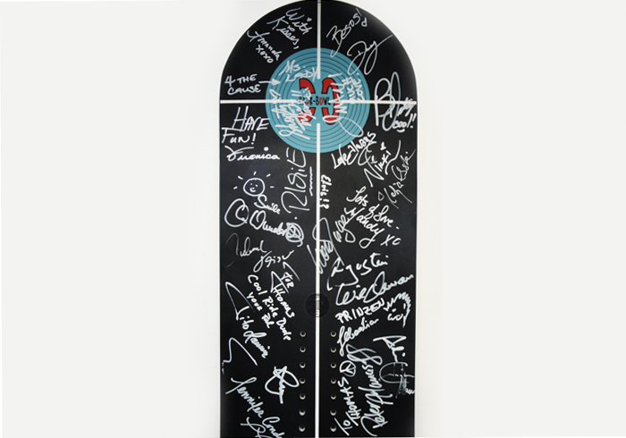 Das Snowboard der Stars