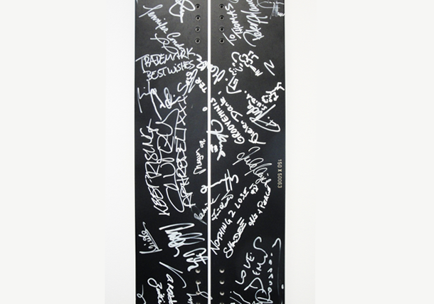 Das Snowboard der Stars