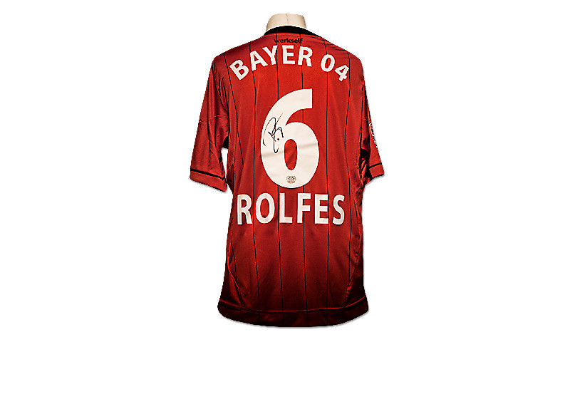 Handsignierte Trikot von Bayer Leverkusen