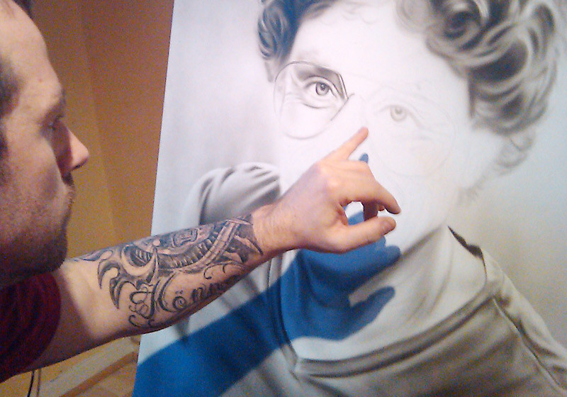 Auf hochwertigem Fotopapier belichtetes Repro von Schröder