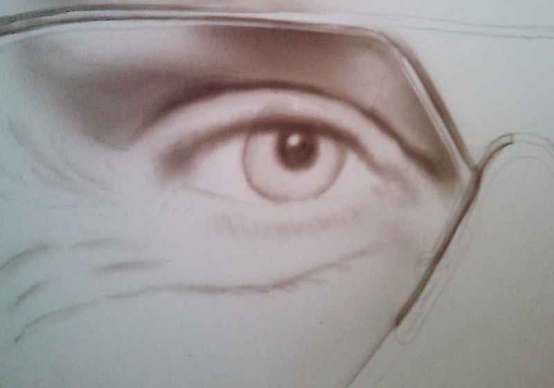 Digitales Repro auf einer 0,5 cm dicken Hartschaumplatte