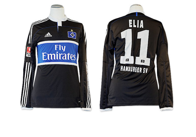 Trikot des HSV mit der Beflockung von Eljero Elia