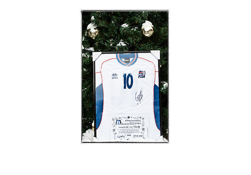 Trikot der isländischen Nationalmannschaft signiert von Thordur Gudjonsson