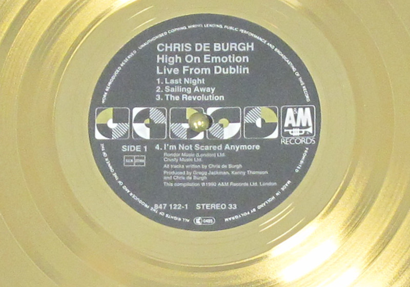  Chris de Burgh Goldplatte 