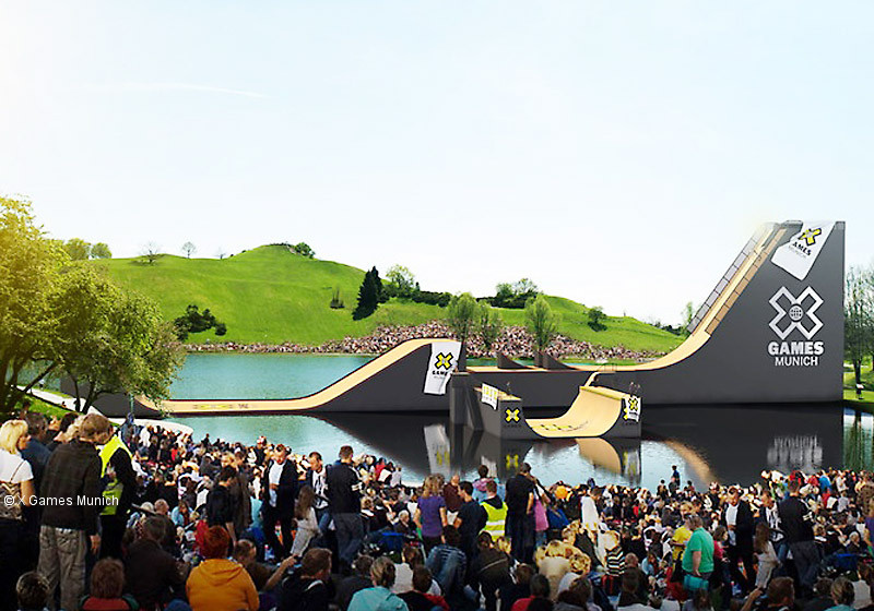 Bei den X Games Munich sind die Skateboard-Pros im Einsatz zu sehen