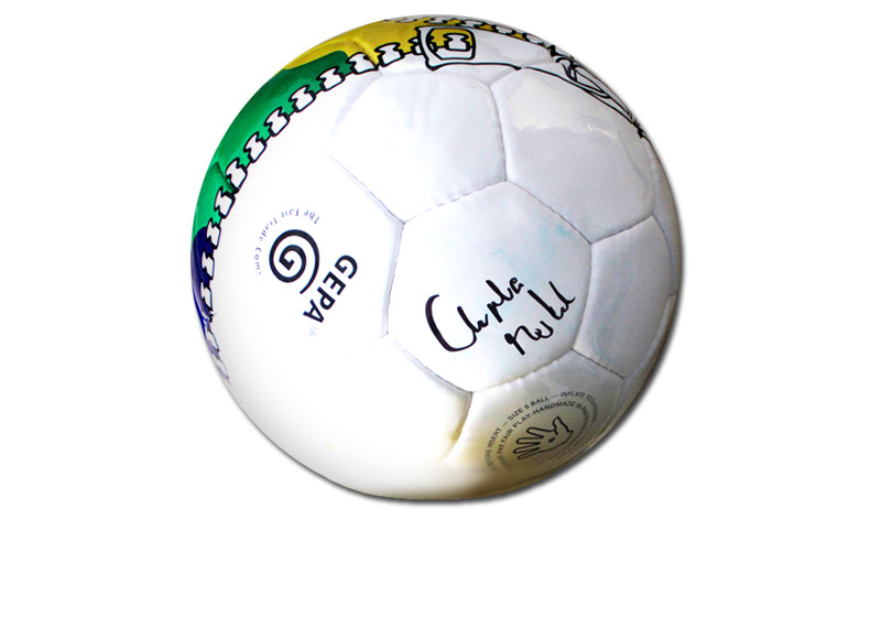  Fußball von Angela Merkel 