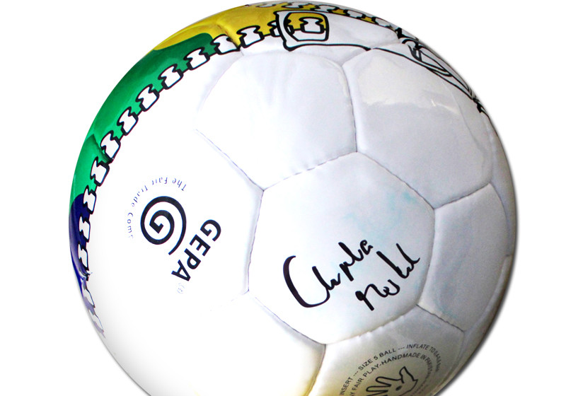  Fußball von Angela Merkel 