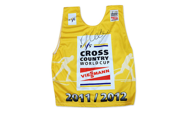 Gelbes Trikot von Dario Cologna signiert aus der Saison 2011/2012