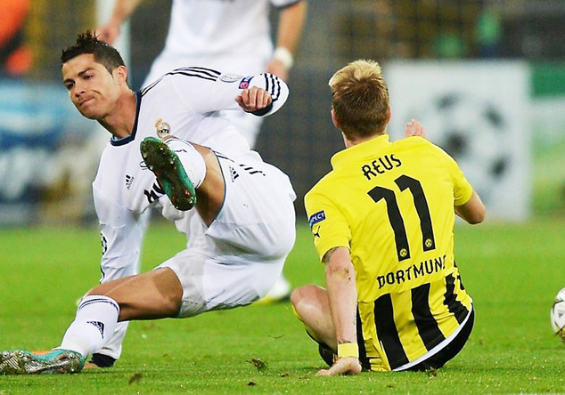 Real-Star Ronaldo gegen BVB-Spieler Reus