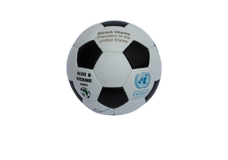 Signierter Fußball von Barack Obama