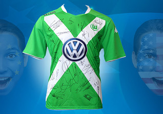  Wolfsburg-Trikot signiert 