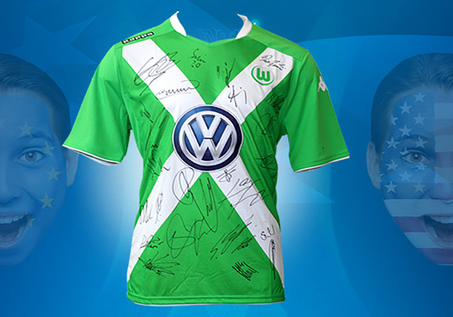  Wolfsburg-Trikot signiert 