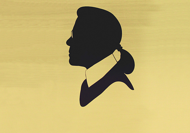  Messingtafel Lagerfeld 