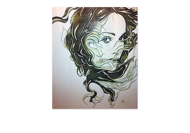 Portrait von Madonna, gezeichnet von Rosana della Porta